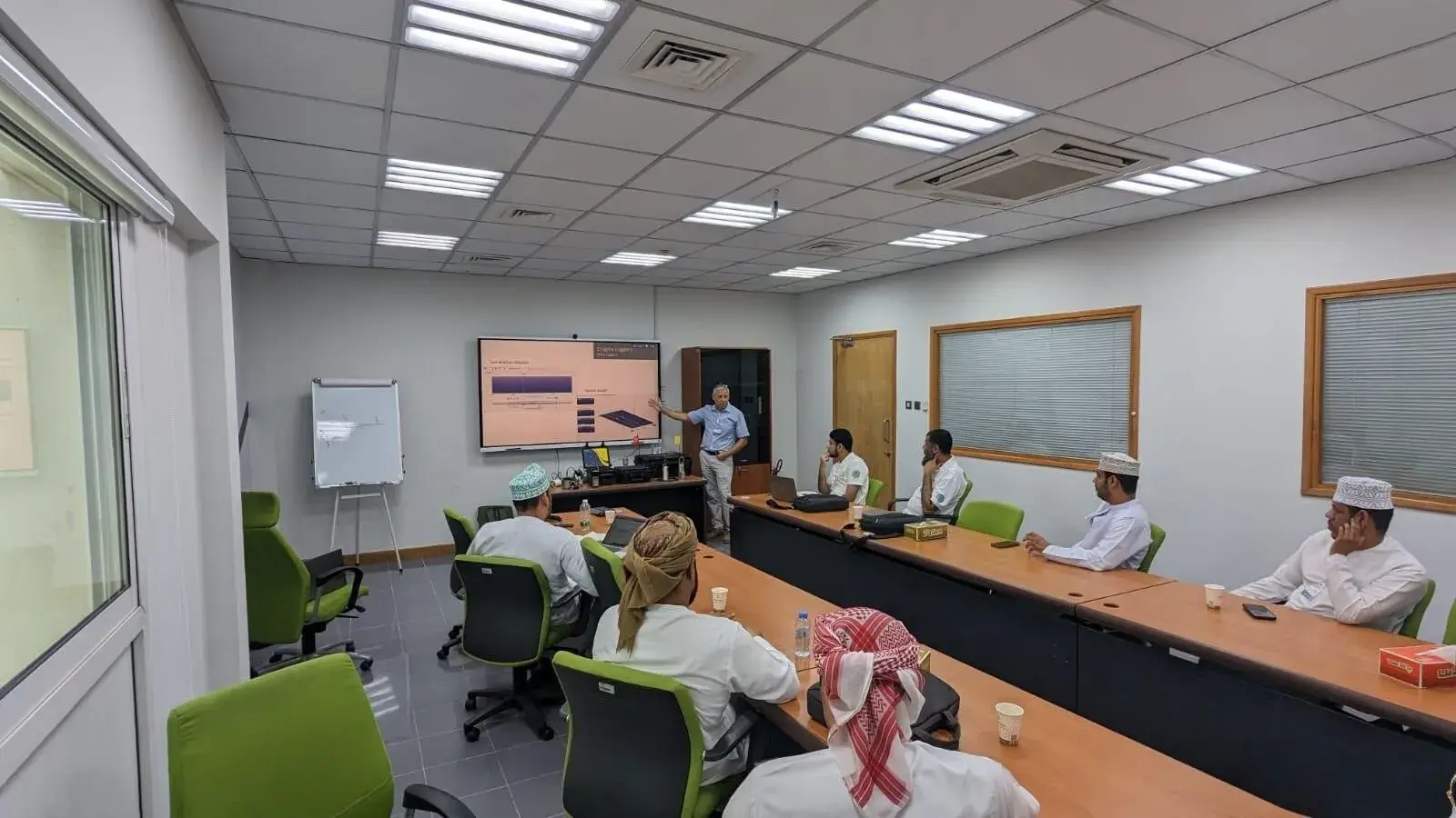 Crowder Leakage Engineer delivering Leakage Detection Practitioner Training in Oman